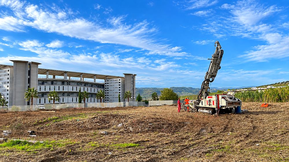 Sondaggio geognostico C.I.G.I.T. in cantiere